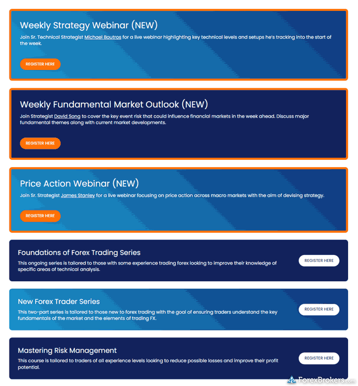 FOREX.com webinars. FOREX.com webinars.